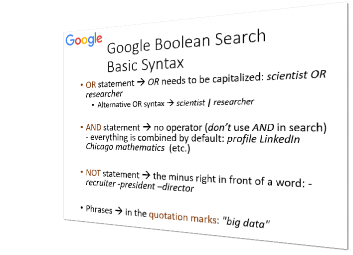 google boolean search cheat sheet